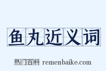 鱼丸近义词是什么意思的图片